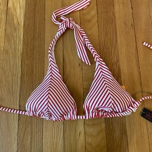 Candy stripe bikini top size m